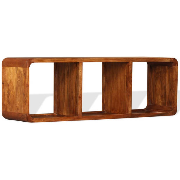 vidaXL Tv-meubel 120x30x40 cm massief hout met honingafwerking