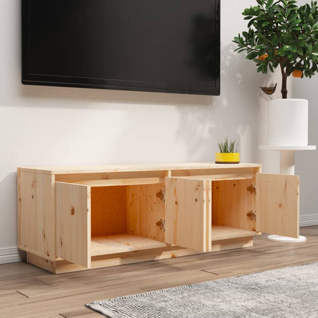 The Living Store TV-meubel - Trendy en praktisch - Stevig meubel - Afmeting- 110 x 34 x 40 cm - Materiaal- Massief
