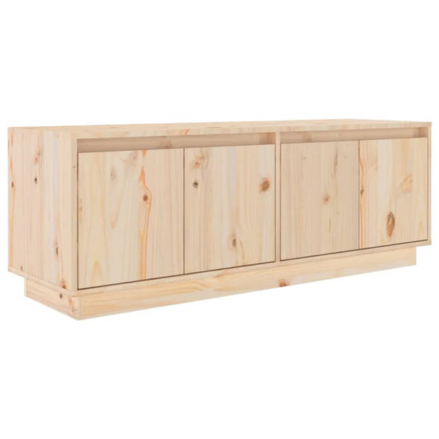 The Living Store TV-meubel - Trendy en praktisch - Stevig meubel - Afmeting- 110 x 34 x 40 cm - Materiaal- Massief