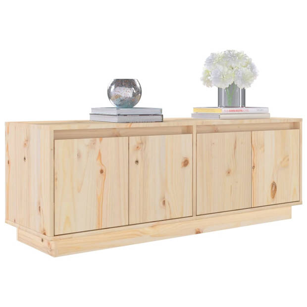 The Living Store TV-meubel - Trendy en praktisch - Stevig meubel - Afmeting- 110 x 34 x 40 cm - Materiaal- Massief