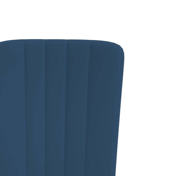 vidaXL Eetkamerstoelen 4 st fluweel blauw