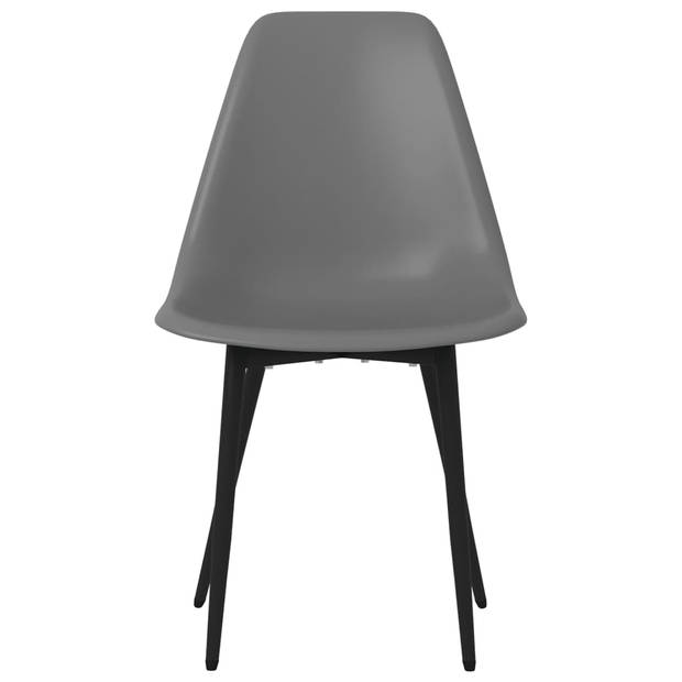 vidaXL Eetkamerstoelen 2 st PP grijs