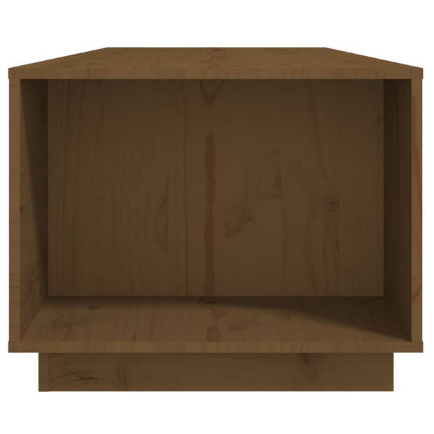 The Living Store Rustieke Houten Salontafel - 110 x 50 x 40 cm - Massief grenenhout