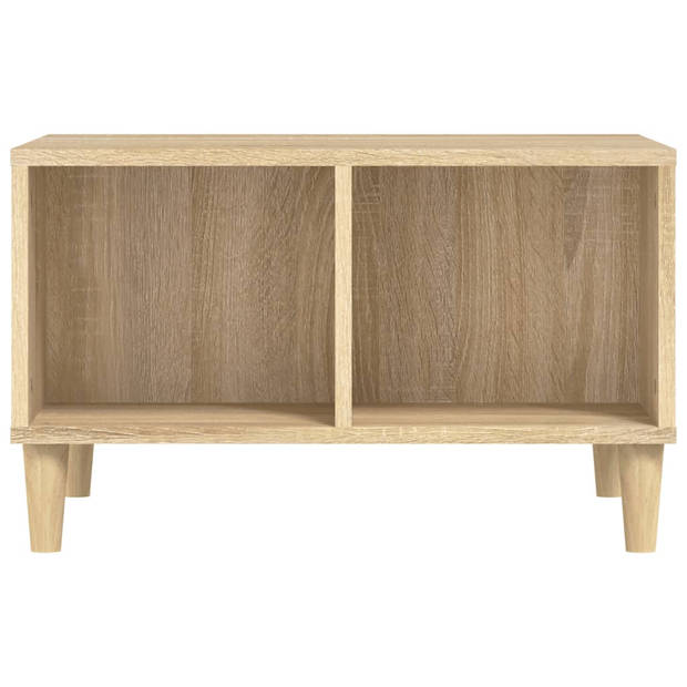 The Living Store Salontafel Scandinavische Stijl - Opbergruimte - Hout - 60 x 50 x 36.5 cm