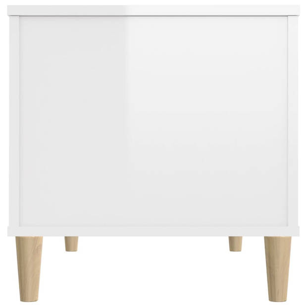 The Living Store Salontafel Lift-top 90 x 44.5 x 45 cm - Hoogglans Wit