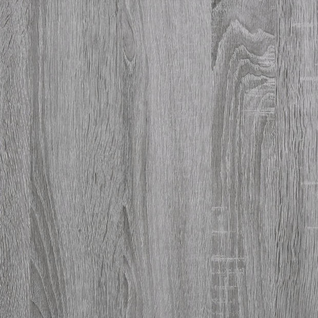 vidaXL Salontafel 102x50x40 cm bewerkt hout en ijzer grijs sonoma