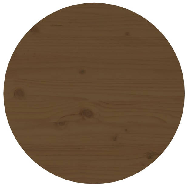 vidaXL Salontafel Ø 45x40 cm massief grenenhout honingbruin