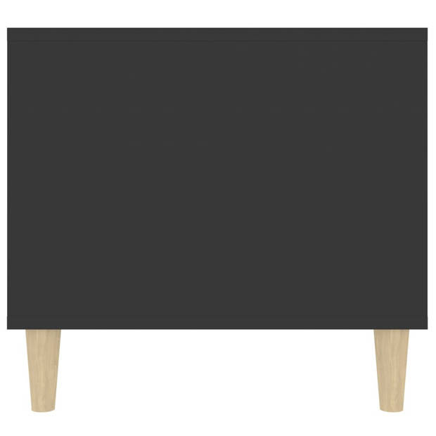 vidaXL Salontafel 90x49x45 cm bewerkt hout zwart
