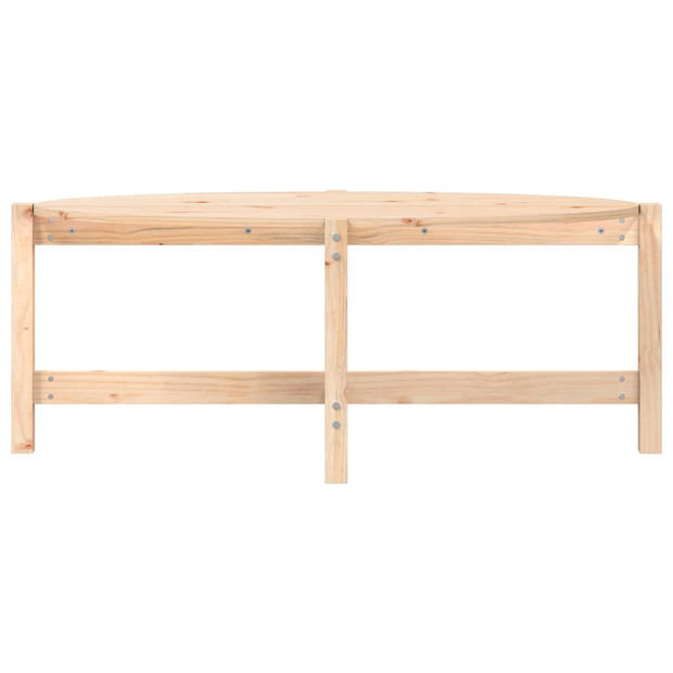 The Living Store Salontafel Klassiek Grenenhout - 118 x 63 x 45 cm - Stevig Frame