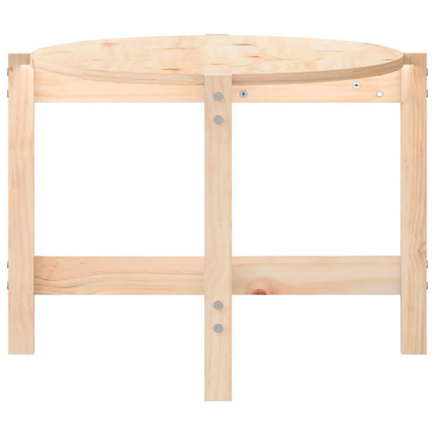 The Living Store Salontafel Klassiek Grenenhout - 118 x 63 x 45 cm - Stevig Frame