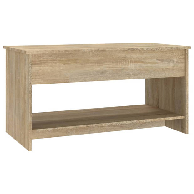 vidaXL Salontafel 102x50x52,5 cm bewerkt hout sonoma eikenkleurig