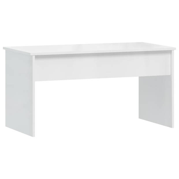 vidaXL Salontafel 102x50,5x52,5 cm bewerkt hout hoogglans wit