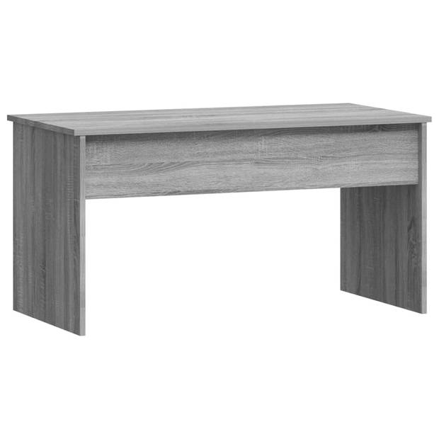 vidaXL Salontafel 102x50,5x52,5 cm bewerkt hout grijs sonoma eiken