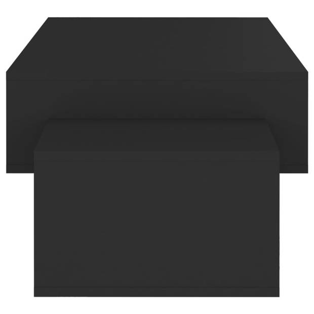 vidaXL Salontafel 105x55x32 cm bewerkt hout zwart
