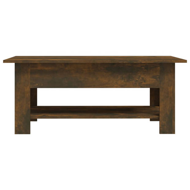 The Living Store Salontafel Urban - 102 x 55 x 42 cm - Gerookt eiken