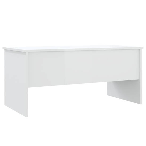 vidaXL Salontafel 102x50,5x46,5 cm bewerkt hout hoogglans wit