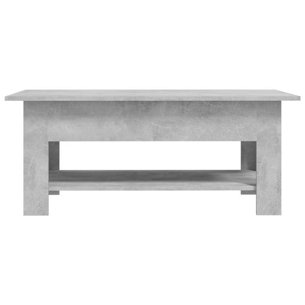 The Living Store Salontafel - Trendy - Tafel - 102 x 55 x 42 cm - Betongrijs