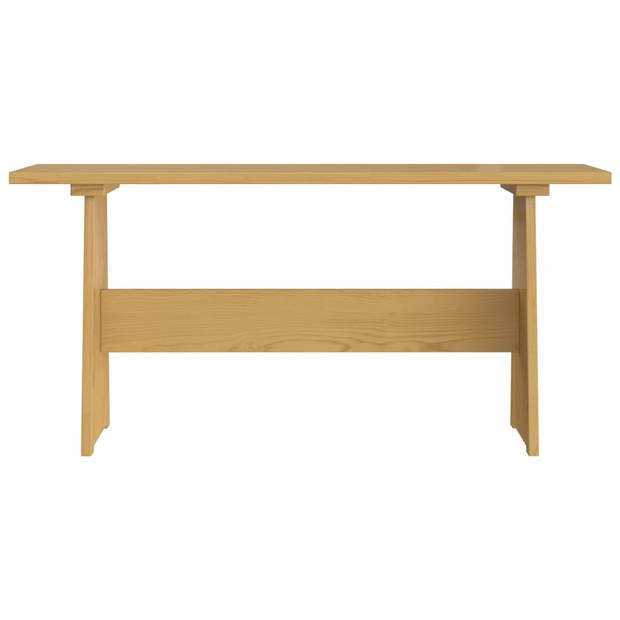 The Living Store Eettafel Houten - Grenenhout - 100 x 60 x 73 cm - Honingbruin