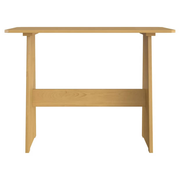 The Living Store Eettafel Houten - Grenenhout - 100 x 60 x 73 cm - Honingbruin