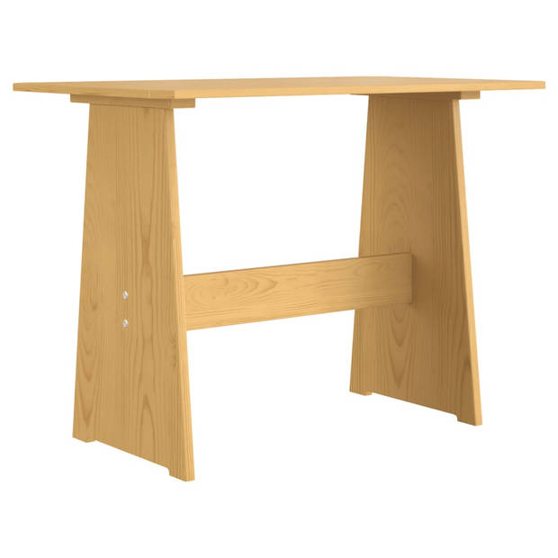 The Living Store Eettafel Houten - Grenenhout - 100 x 60 x 73 cm - Honingbruin