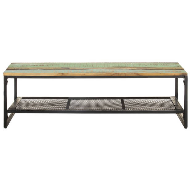 The Living Store Salontafel - Gerecycled hout - 110 x 60 x 35 cm - Rustieke stijl