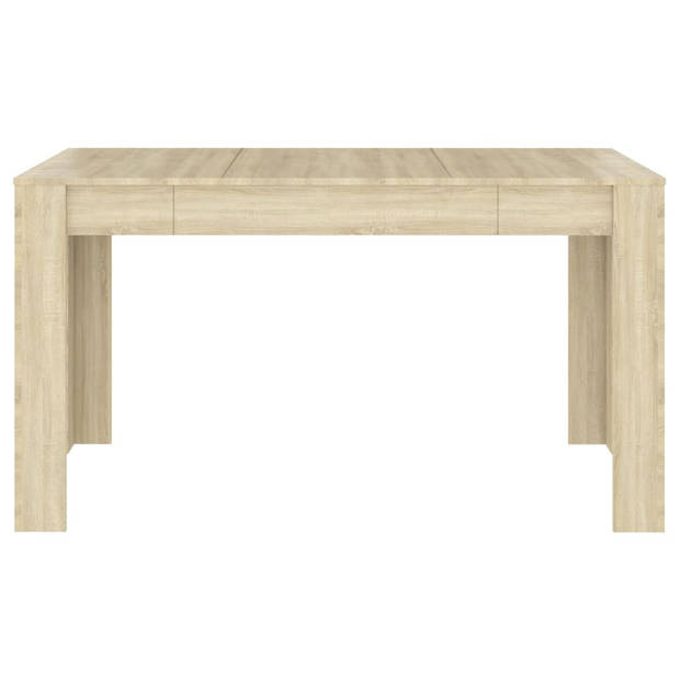 The Living Store Eettafel Sonoma eiken - 140 x 74.5 x 76 cm - Stabiel