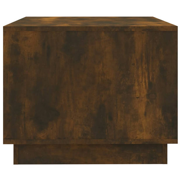 vidaXL Salontafel 102,5x55x44 cm bewerkt hout gerookt eikenkleurig