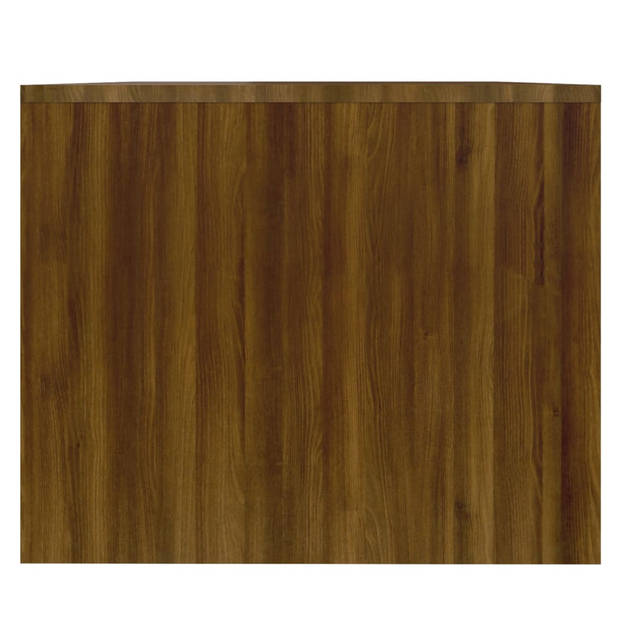 vidaXL Salontafel 90x50x41,5 cm bewerkt hout bruin eikenkleur