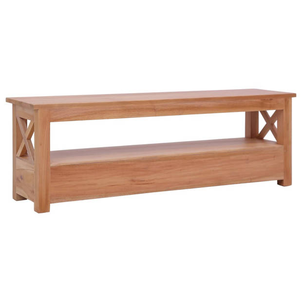 The Living Store TV-meubel Vintage Mahoniehout - 120 x 30 x 40 cm - Natuurlijk mahoniehout