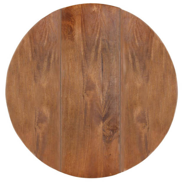 The Living Store Eettafel Mangohout - 110 x 76 cm - Massief houten tafelblad - Duurzaam en stevig