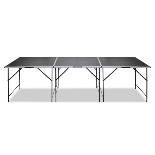 The Living Store Behangtafelset - 3 inklapbare tafels - Sterk en lichtgewicht aluminium frame - Eenvoudig te reinigen