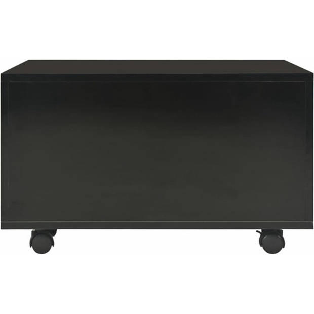 The Living Store Salontafel - Hoogglans - 60 x 60 x 35 cm - Verlengbaar