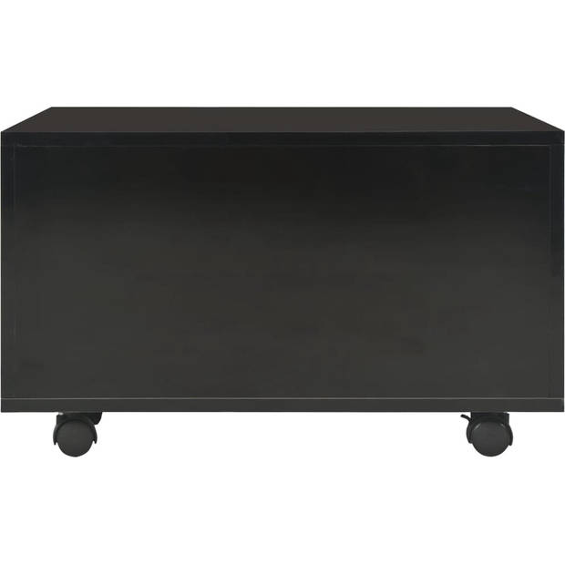 The Living Store Salontafel - Hoogglans - 60 x 60 x 35 cm - Verlengbaar