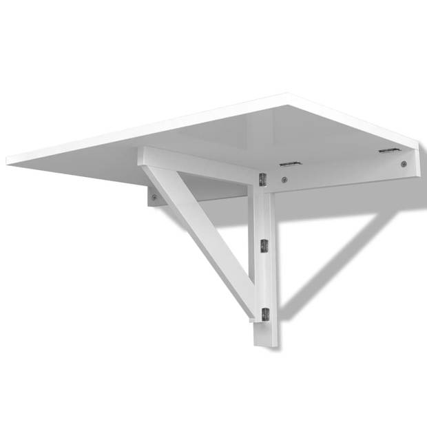 vidaXL Wandtafel inklapbaar 100x60 cm wit