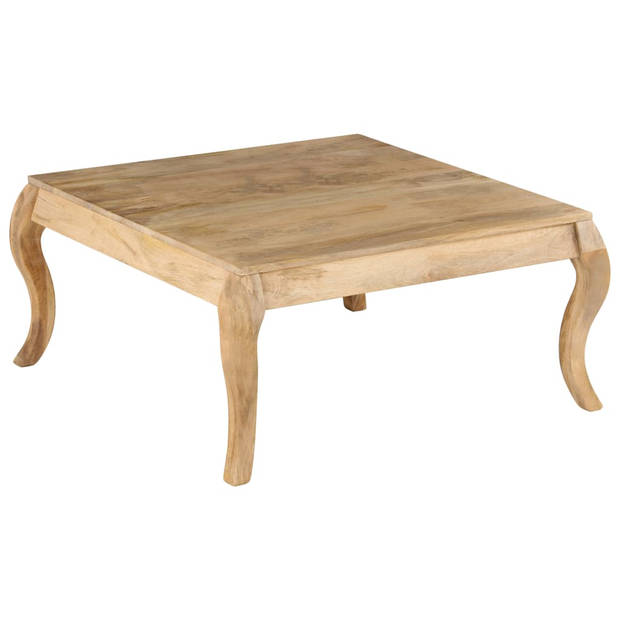 The Living Store The Living Store Mangohouten Salontafel - 80 x 80 x 40 cm - Handgemaakt - Vintage