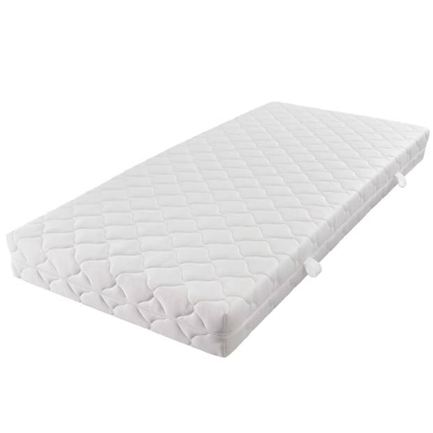 The Living Store Matras - 200x180x17 cm - Wasbare gevoerde hoes