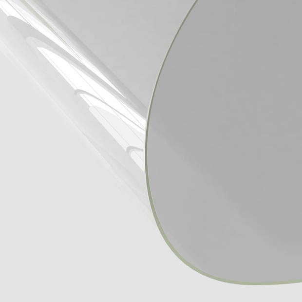 The Living Store meubelbeschermfolie - ronde - transparant PVC - 100 cm diameter - 2 mm dikte