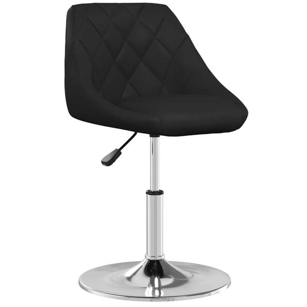 vidaXL Eetkamerstoelen 2 st kunstleer zwart