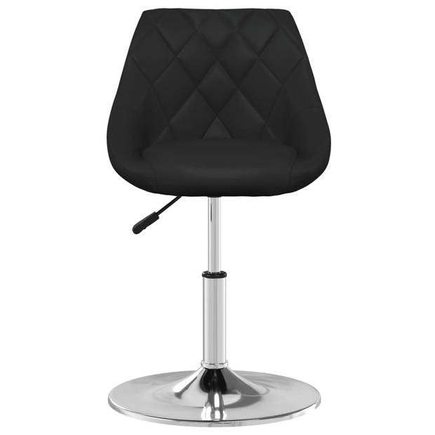 vidaXL Eetkamerstoelen 2 st kunstleer zwart