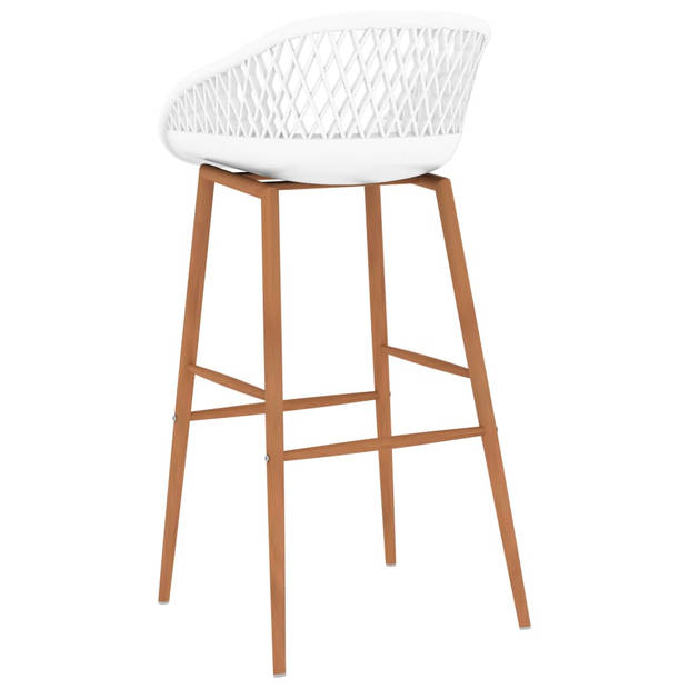 vidaXL Barstoelen 2 st wit