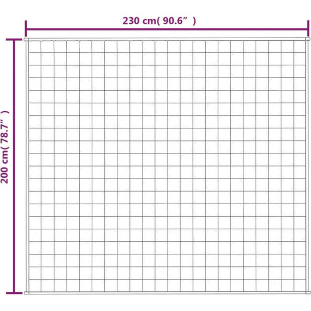 The Living Store Verzwaringsdeken Comfortabele Deken - 200 x 230 cm - 9 kg