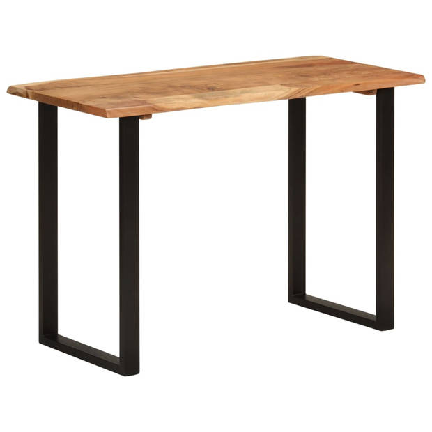 The Living Store Eettafel Massief Acaciahout - 110 x 50 x 76 cm - Levendige vormen en randen