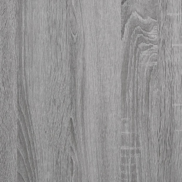 vidaXL Bijzettafel 40x30x75 cm bewerkt hout grijs sonoma eikenkleurig