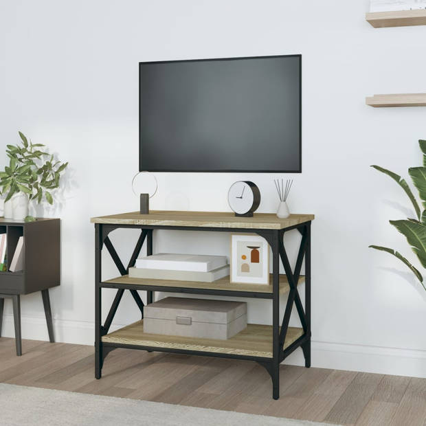 The Living Store TV kast - Sonoma eiken - 60 x 40 x 50 cm - Industrieel design