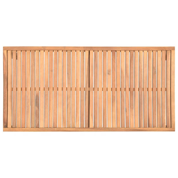 The Living Store Tuintafel - Acaciahout - 110 x 55 x 36 cm - Teak-look afwerking