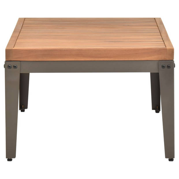 The Living Store Tuintafel - Acaciahout - 110 x 55 x 36 cm - Teak-look afwerking