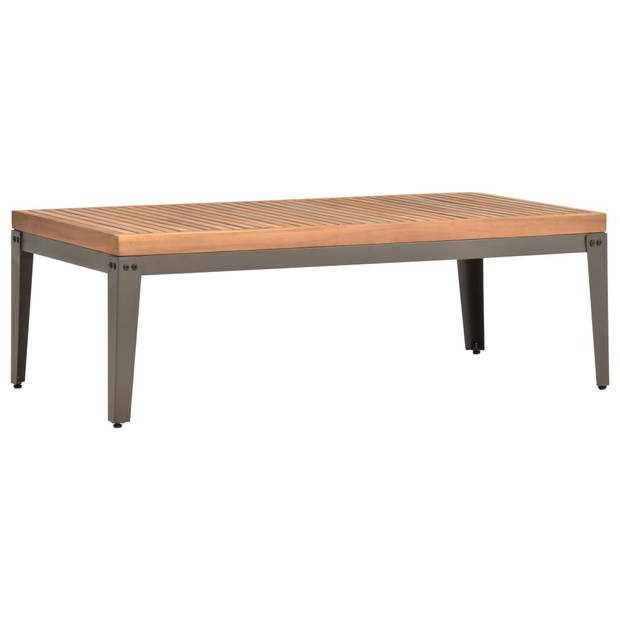 The Living Store Tuintafel - Acaciahout - 110 x 55 x 36 cm - Teak-look afwerking