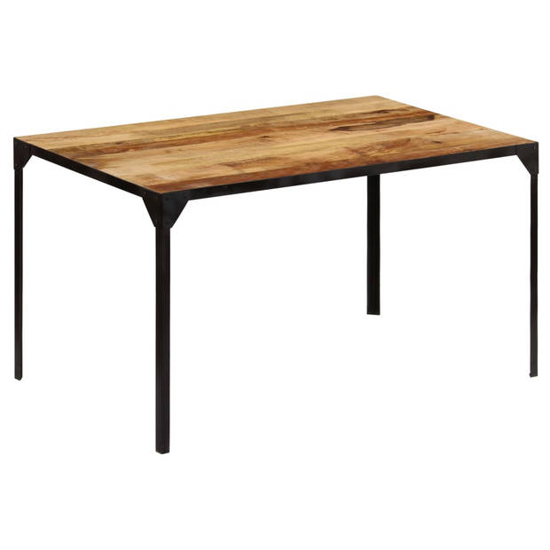 vidaXL Eettafel 140x80x76 cm massief mangohout