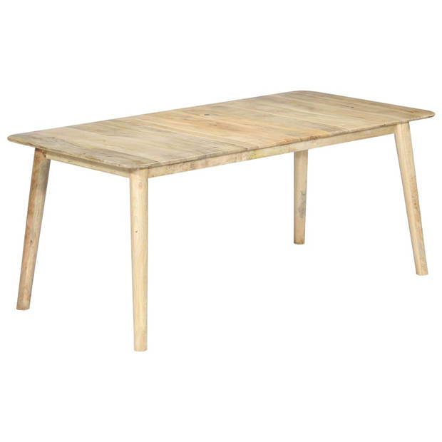 The Living Store Eettafel - Mangohout - 180 x 90 x 76cm - Naturel