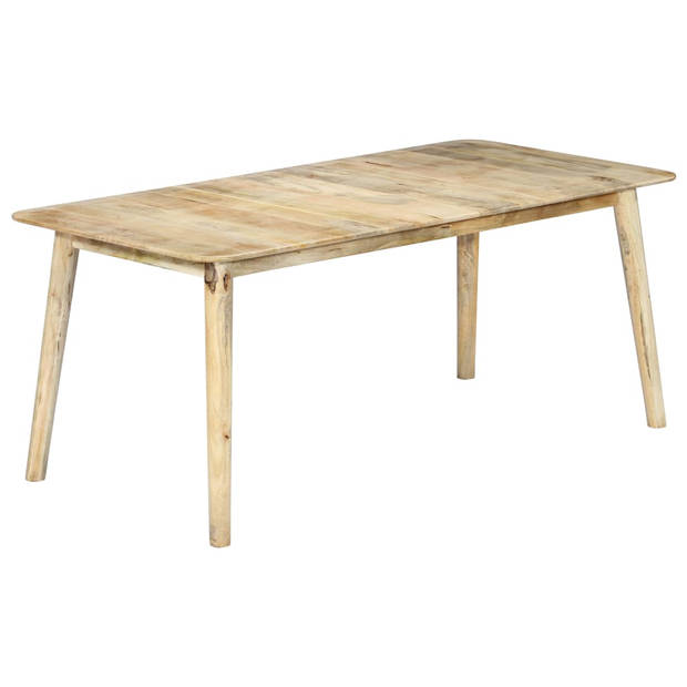 The Living Store Eettafel - Mangohout - 180 x 90 x 76cm - Naturel